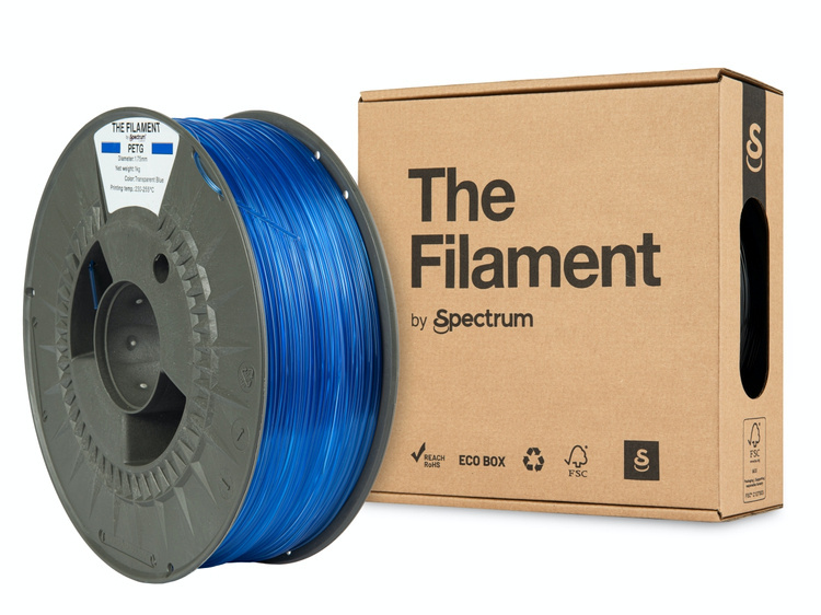 Spectrum Filaments TF-24027 3D printing material Polyethylene Terephthalate Glycol (PETG) Blue 1 kg