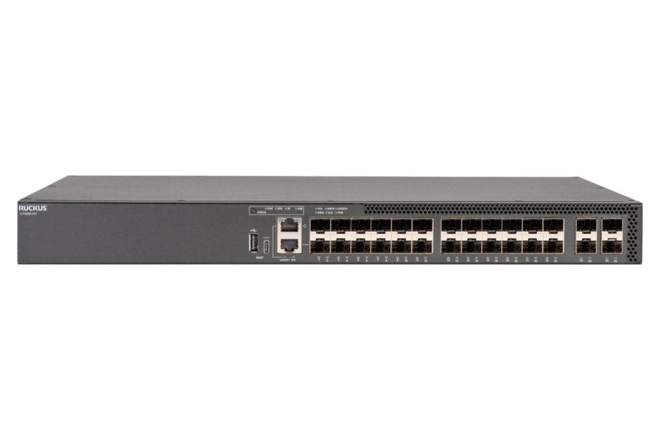 RUCKUS Networks Switch Full Managed Layer3 28 Port • 24x Sfp • 4x Sfp28 • 19 " • Icx8200-24f
