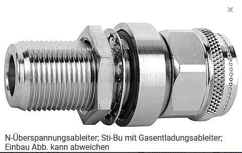 TelegäRtner Koax, N-Typ, N-ÜBerspannungsableiter (M-F)