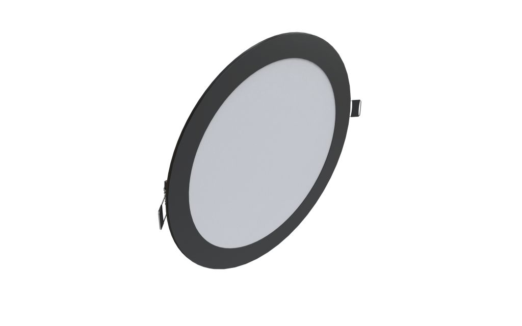 Synergy 21 LED Ultra Slim LED Panel Light V6 24W dual white (CCT) Schwarz 24V