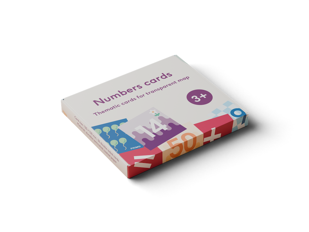 Cubetto MINT Coding Ziffern Karten 123 FüR Transparente Matte Ab 3 Jahren (Geeignet FüR Montessori)