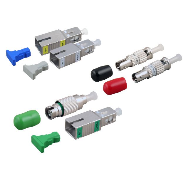 LWL-Dämpfungsglied SC/APC  5dB, Return Loss 60dB, SM, 9um, Metall LWL-Dämpfungsglied SC/APC  5dB, Return Loss 60dB, SM, 9um, Metall