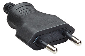 BACHMANN Euroflachstecker Schwarz, Schraubanschluss VE 3 Stk. Im Polybeutel