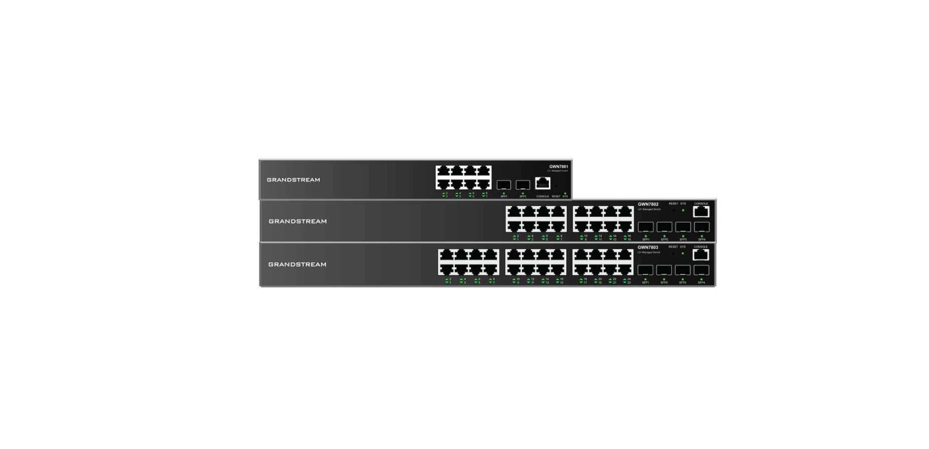 Grandstream Networks GWN7801P network switch Managed L2+ Gigabit Ethernet (10/100/1000) Black