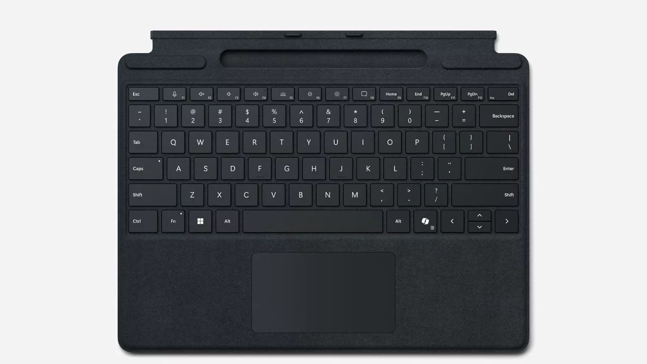 MS Surface Zubehör Type Cover für 8/9/10/11 Pro mit Pen Storage *schwarz* - Belgisch