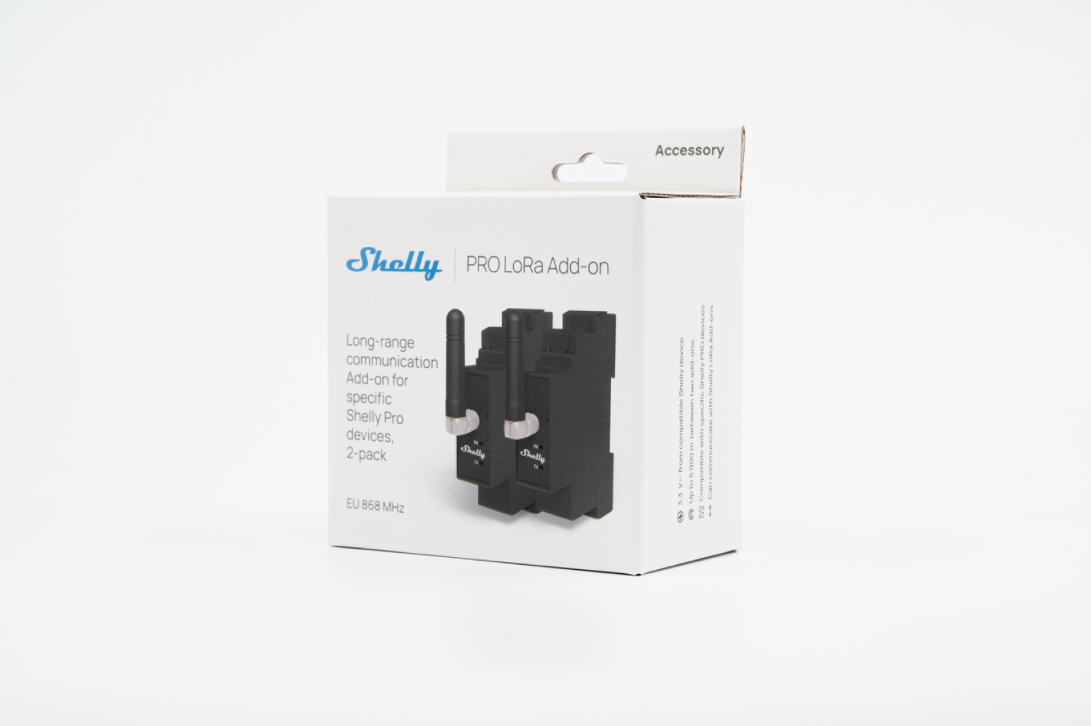 Shelly · Hutschiene Zubehör · "Pro LoRa Add-on"