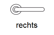 2N Elektronische Schlösser • Fortis Türdrücker • Mechanisch • L-Form • Rechts