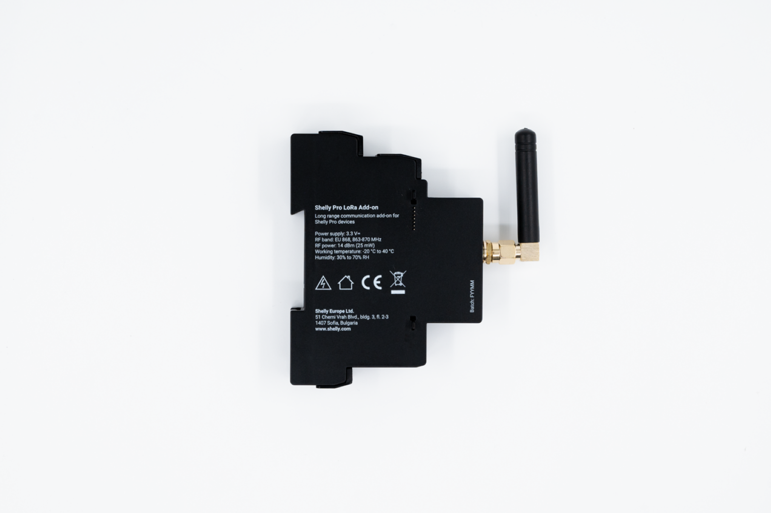 Shelly · Hutschiene Zubehör · "Pro LoRa Add-on"