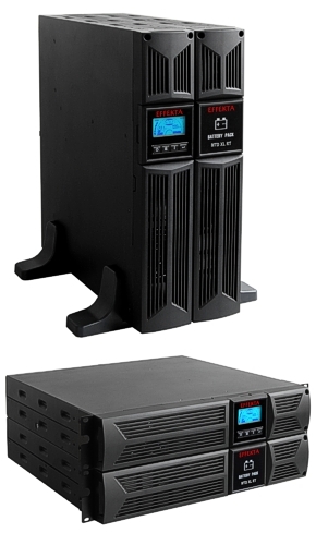 Effekta MTD RT Lineinter. USV,2000VA, 74min Bei Cos Phi 0,7 , MTD2000RTXL, USB RS232, Schwarz, Tower/19 "