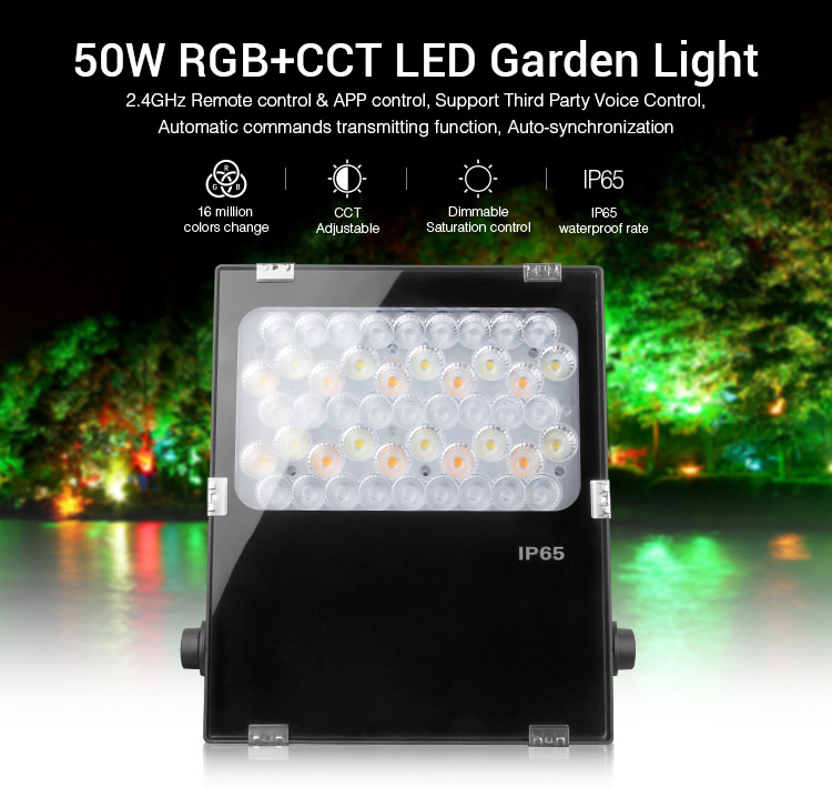 LED FläChenstrahler 50W RGB-WW (RGB-CCT) IP65 230V Milight/Miboxer