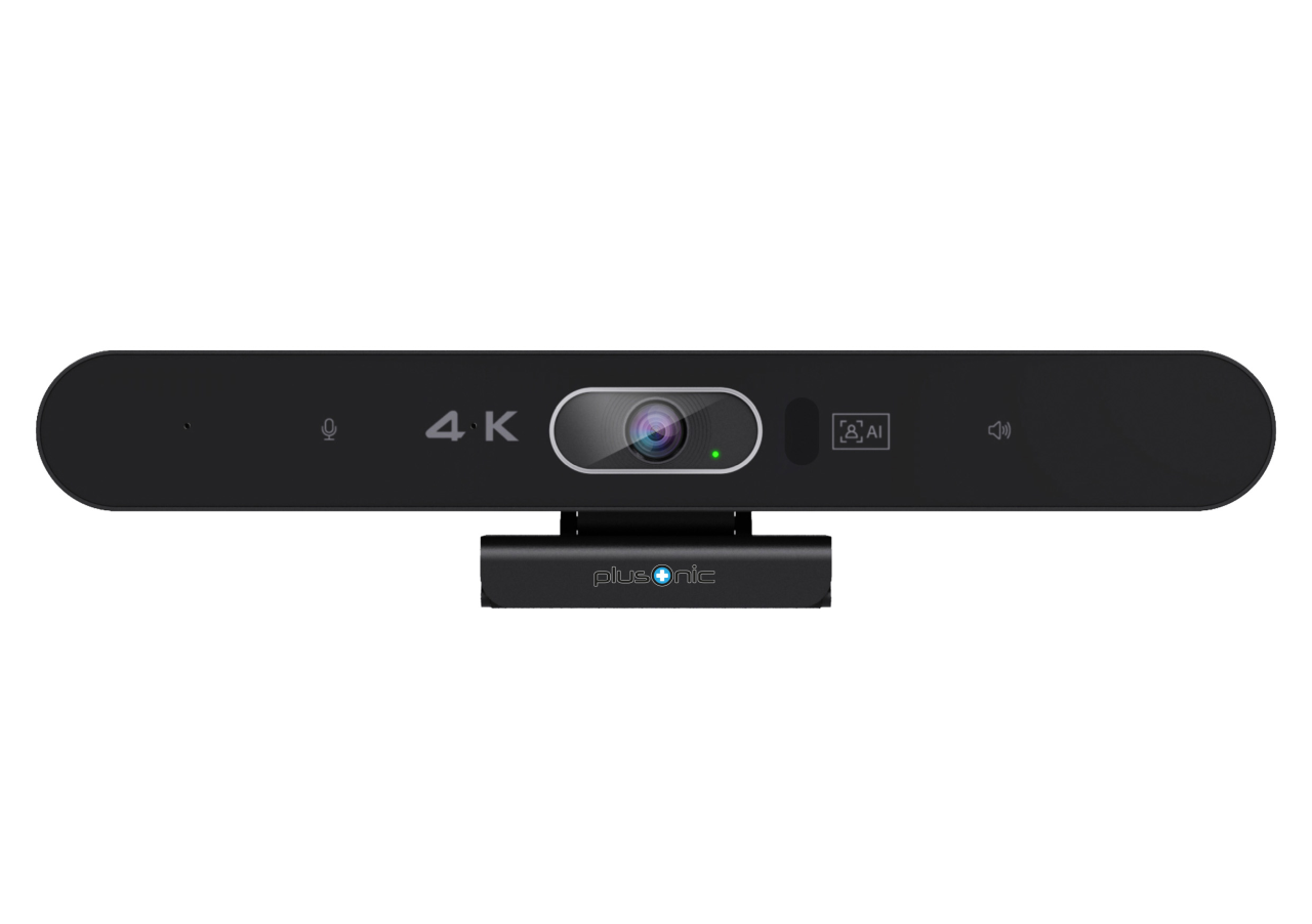 Plusonic USB Webcam 4K AI Video Auto-Tracking Video Conference Camera