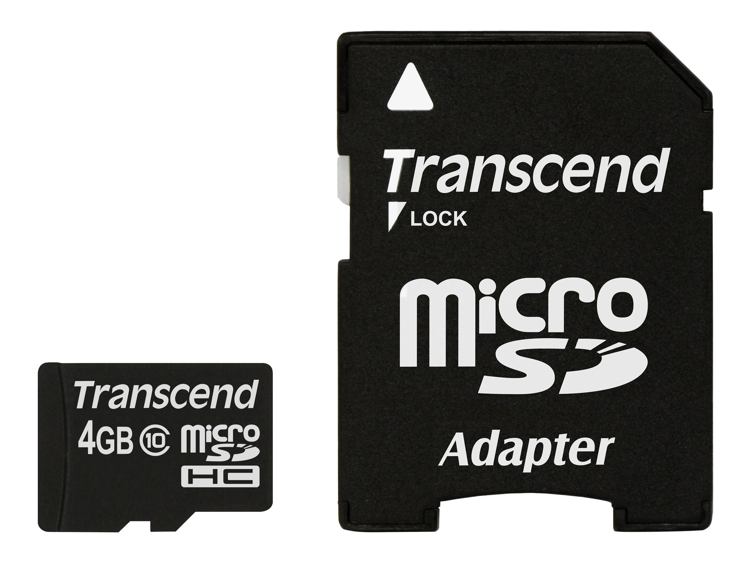 Transcend microSDXC/SDHC Class 10 4GB with Adapter