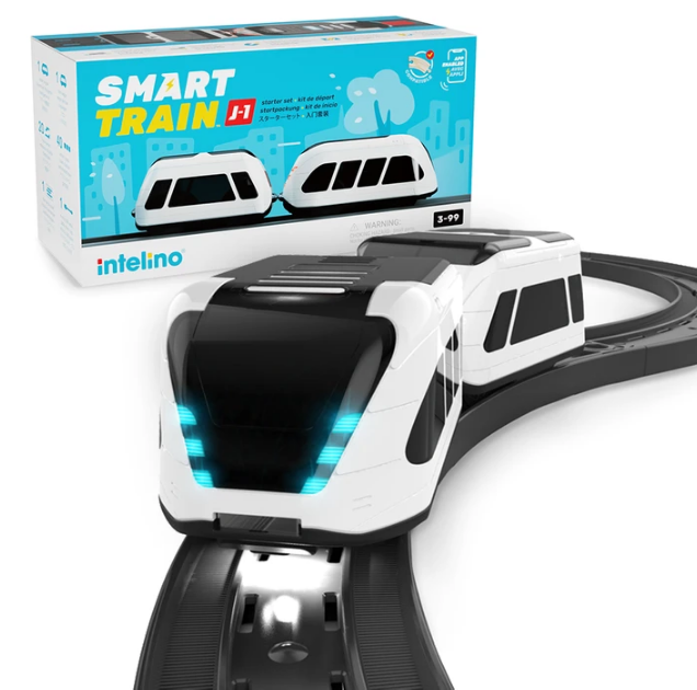 Intelino MINT Eisenbahn "Smart Train" ab 3 Jahren - 4 Programmiermodi bis hin zu Phyton Intelino MINT Eisenbahn "Smart Train" ab 3 Jahren - 4 Programmiermodi bis hin zu Phyton