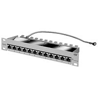 TelegäRtner Patch Panel 12xRJ45 CAT6A 10 " 1HE