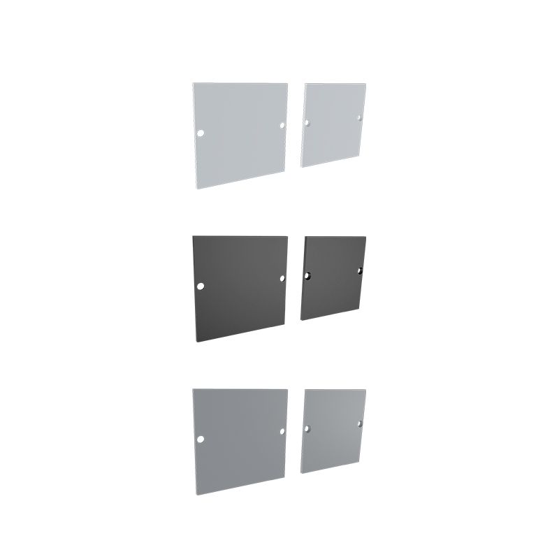 Synergy 21 LED U-Profil Zub ALU3535 Endkappe (Paar) Black