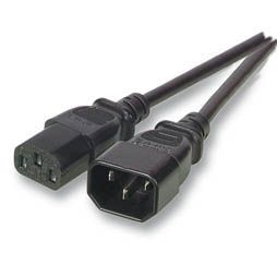 Netzkabel 230V Kaltgeräte IEC-C13(Buchse)/Kaltgeräte IEC-C14(Stecker), 1m, Netzkabel 230V Kaltgeräte IEC-C13(Buchse)/Kaltgeräte IEC-C14(Stecker), 1m,