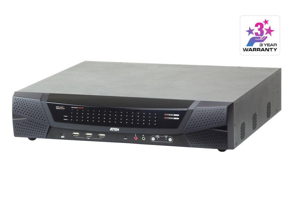 ATEN 64-Port 5-Bus KVM Over IP Switch, with Audio & Virtual Media Support