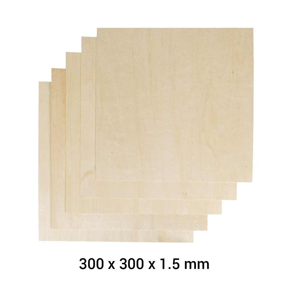 Snapmaker 2.0 Material Lindenholz A350 5er Pack / Basswood Sheet Snapmaker 2.0 Material Lindenholz A350 5er Pack / Basswood Sheet