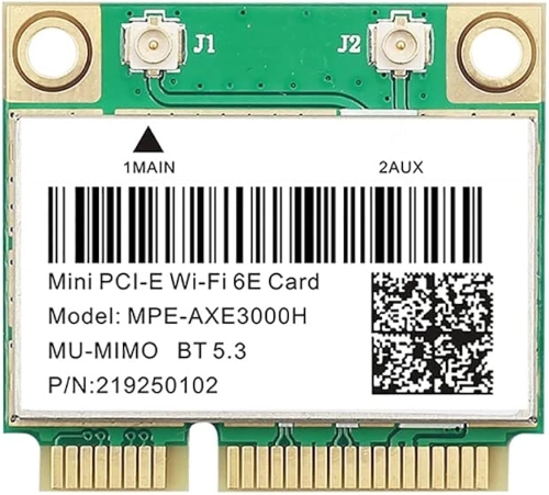 Intel 6E MPE-AXE3000H Mini PCI-E Wifi Karte 5374Mbps Bluetooth 5.3 802.11ax 2.4G/5G/6G