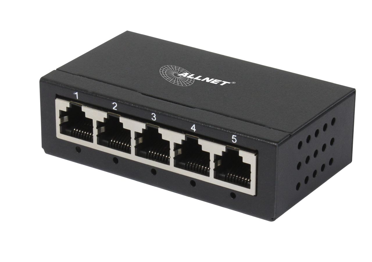 ALLNET Switch unmanaged Layer2 5 Port • 5x 1GbE • Lüfterlos • ALL-SG8005 ALLNET Switch unmanaged Layer2 5 Port • 5x 1GbE • Lüfterlos • ALL-SG8005