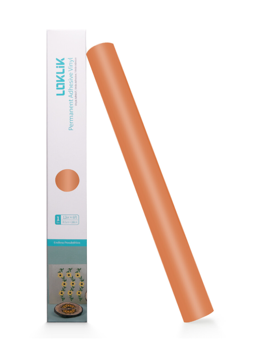 LOKLiK Permanent Adhesive Vinyl Matte - Orange LOKLiK Permanent Adhesive Vinyl Matte - Orange