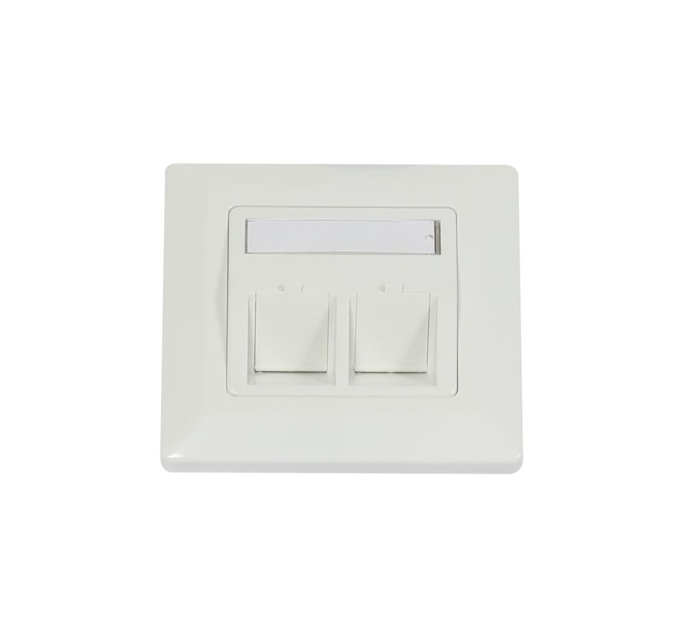 Keystone, Modulträger, UP Dosen für 2xTP-Modul, Reinweiss, Eckiger Aussenrahmen, Synergy 21, Keystone, Modulträger, UP Dosen für 2xTP-Modul, Reinweiss, Eckiger Aussenrahmen, Synergy 21,