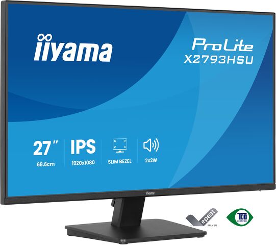 iiyama ProLite X2793HSU-B1 computer monitor 68.6 cm (27") 1920 x 1080 pixels Full HD LED Black