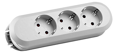 BACHMANN SMART 3xCEE7/3 Weiss Ohne Zuleitung