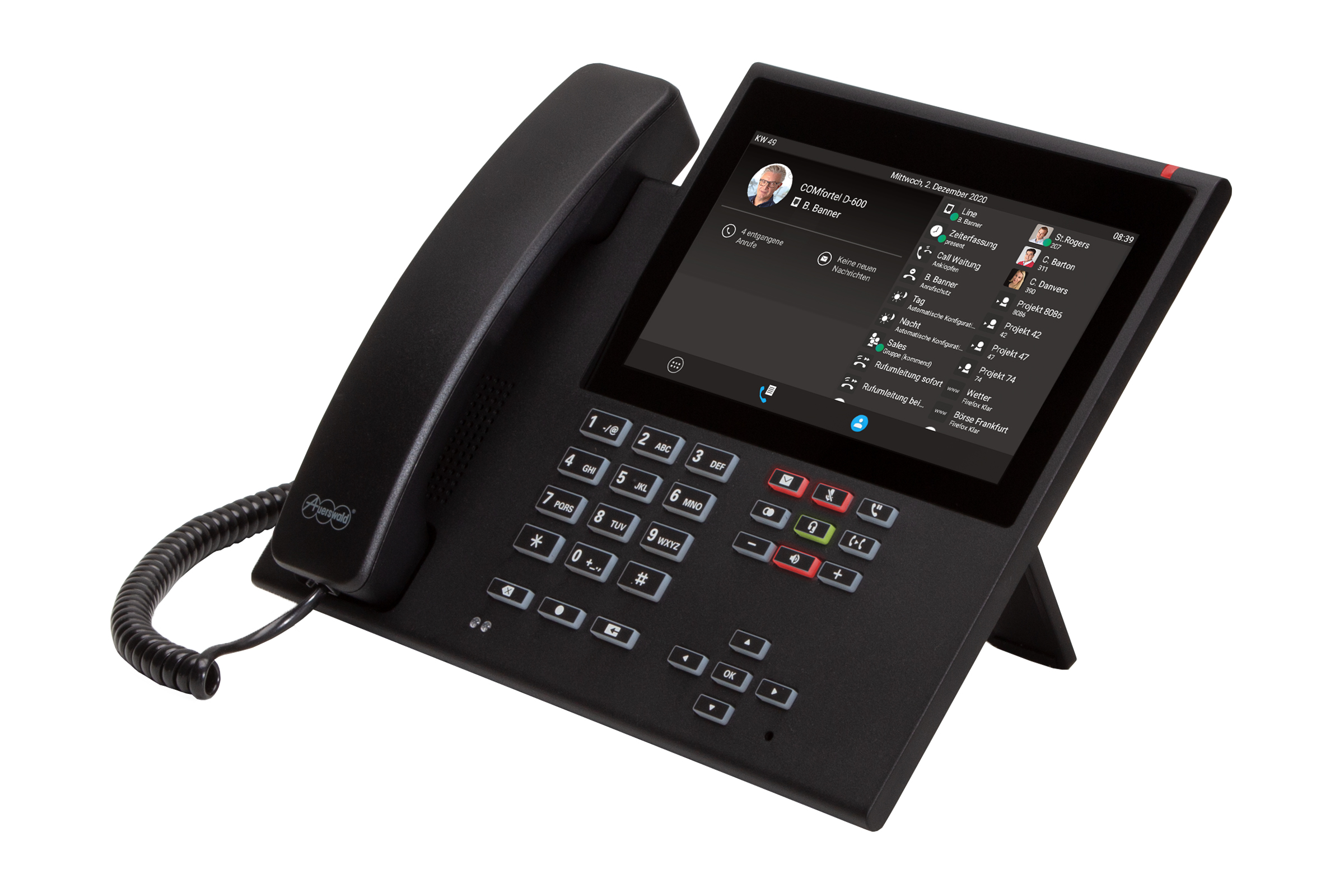VoIP Phone Auerswald COMfortel D-600 Caller ID