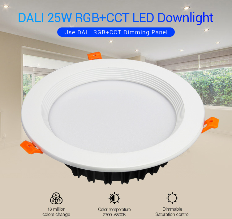 LED Panel Rund 25W RGB-WW Mit Funk Und WLAN Milight/Miboxer