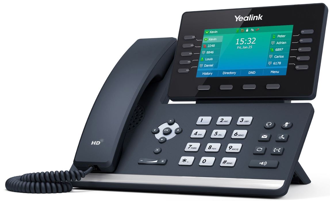 Yealink SIP-T54W IP phone Black 10 lines LCD Wi-Fi