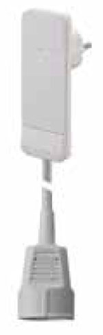 Bachmann SMART PLUG Flachstecker, Verlängerung, 1xDosen(CEE7)->Stecker(CEE7),  1,5m, weiß, mit Auswurfmechanik