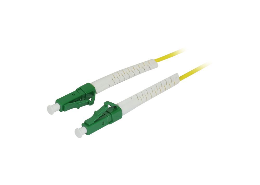 Synergy21 LWL-1-Faser-Patchk. 10mtr.LC(APC)-LC(APC), 9/125u, OS2, G657A2, AD 2mm, Flexible KnickschutztüLle