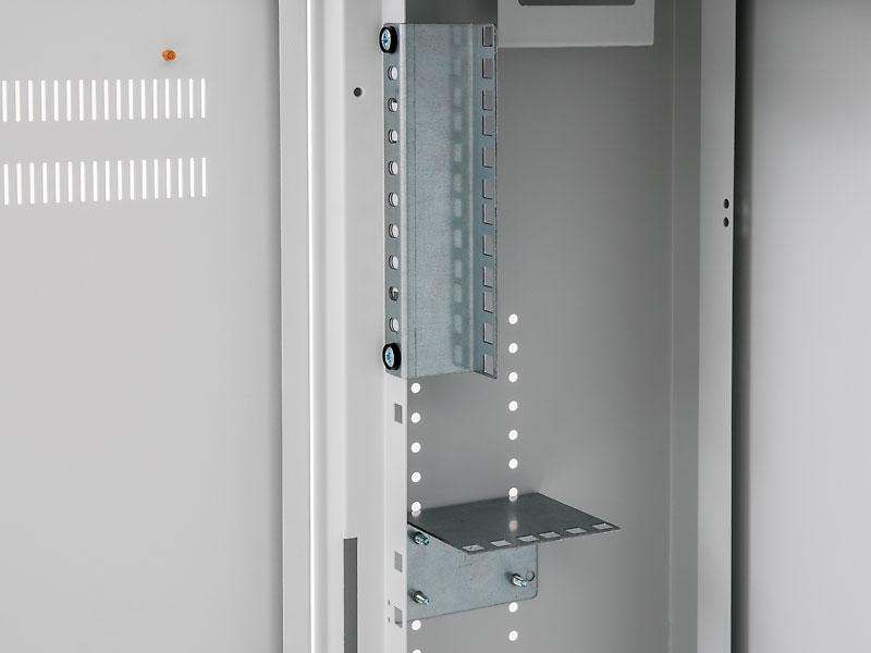 Triton 19"Wandgehäuse(Hybridgehäuse), Aufputz, 2+4HE, H770/B670/T150mm, Lichtgrau,