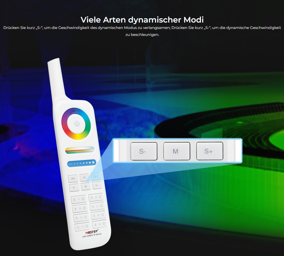 MiBoxer FUT086 LED Fernbedienung LoRa (433MHZ)