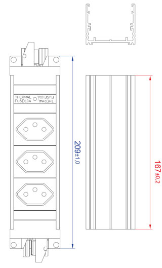 Bachmann STEP Base, Steckdose, 3xDosen(Schweiz,SEV 1011 T13 (Type J))->2x(GST18),