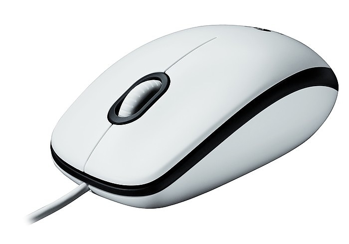 Logitech Maus B100 - kabelgebunden *weiß*