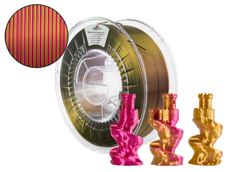 Filament Spectrum · PLA Magic SILK · GOLDEN BERRY · 1.75mm · 1kg