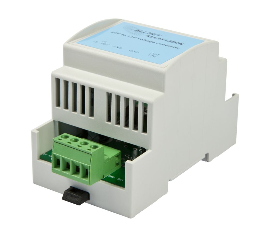 ALLNET Ersatznetzteil/Spannungswandler 12V/1,5A IN: 15..~36VDC -> OUT: 12VDC / 24V auf 12V / DC Step-Down-Wandler