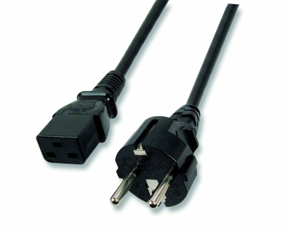 EFB Elektronik EK511.3 power cable Black 3 m Power plug type F C19 coupler