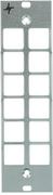 TelegäRtner Patch Panel LWL,Zbh. Blende, ST 12x, 3 HE/7 TE - Frontplatte