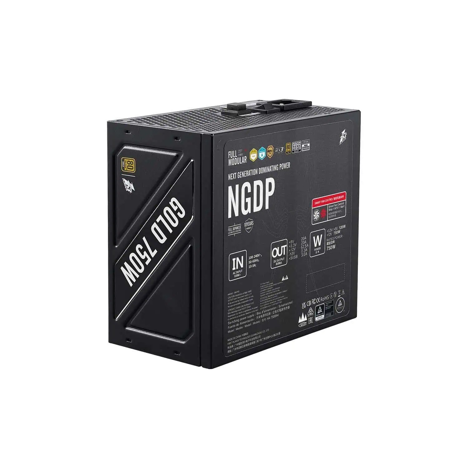 1stPlayer Netzteil NGDP 80 Plus Gold 750W Schwarz