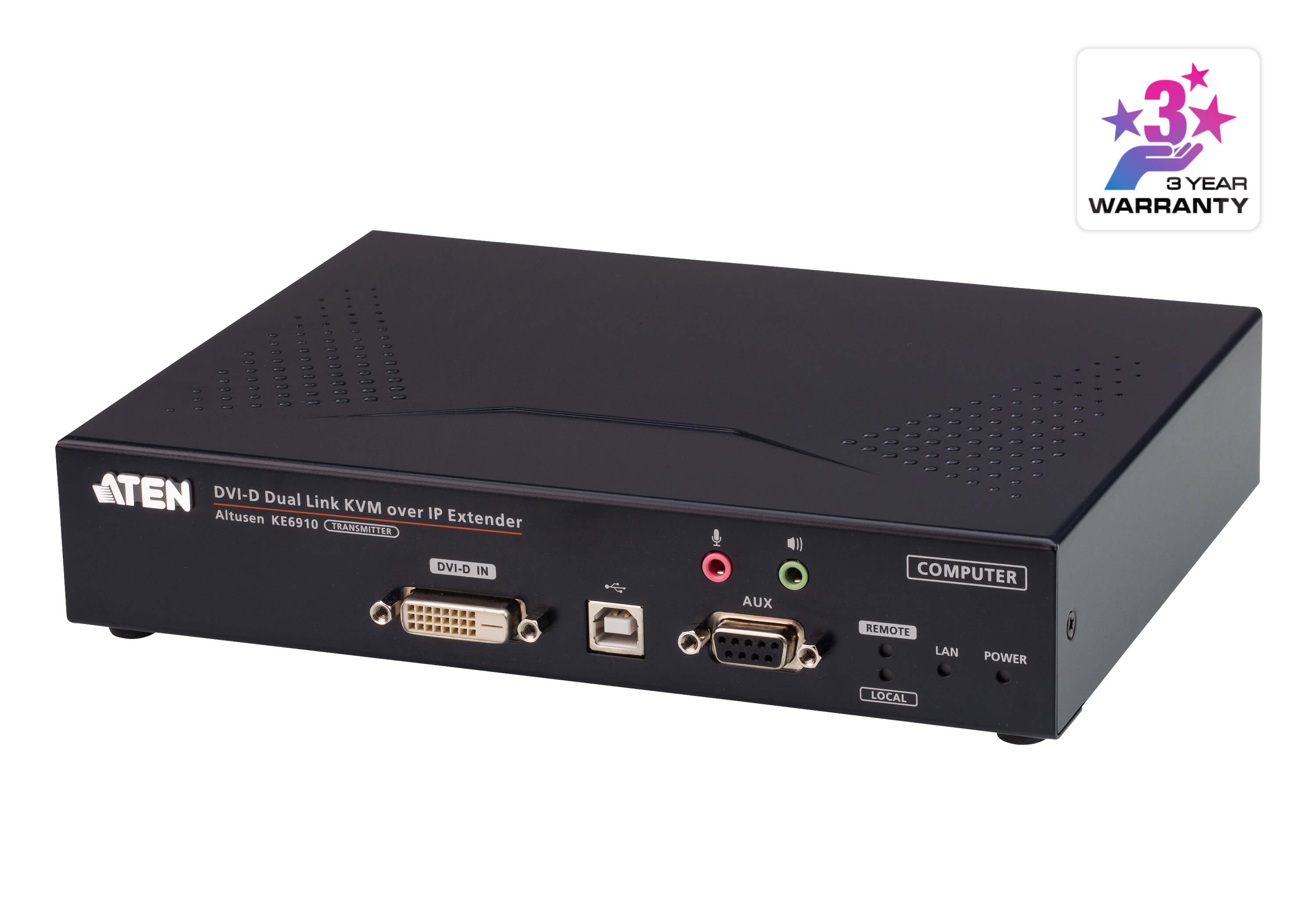 Aten KVM-Extender, over IP, (nur Transmitter), DVI-D, Aten KVM-Extender, over IP, (nur Transmitter), DVI-D,