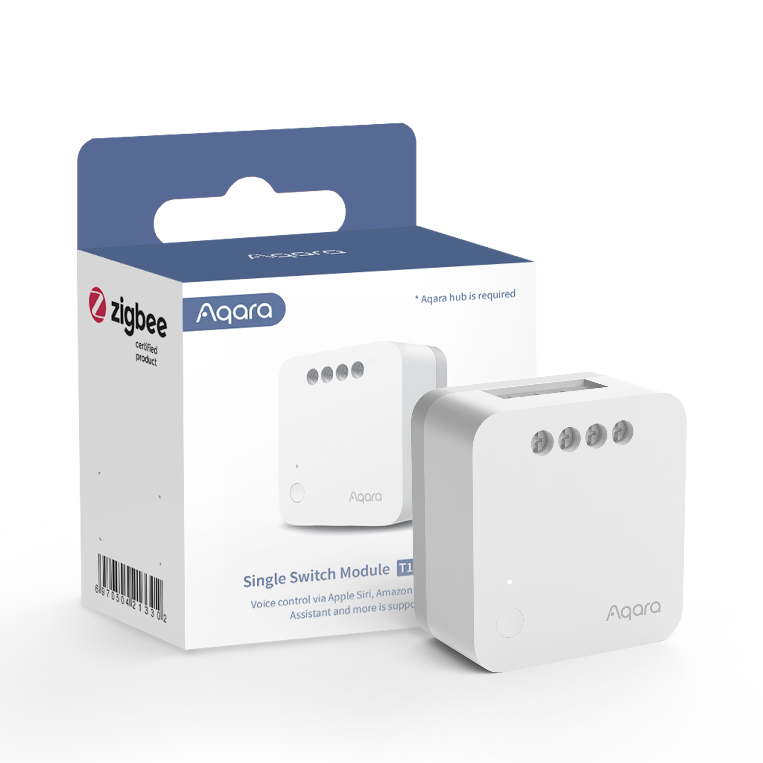 Aqara Einzelschalter-Modul T1 Ohne Neutralleiter (HomeKit)