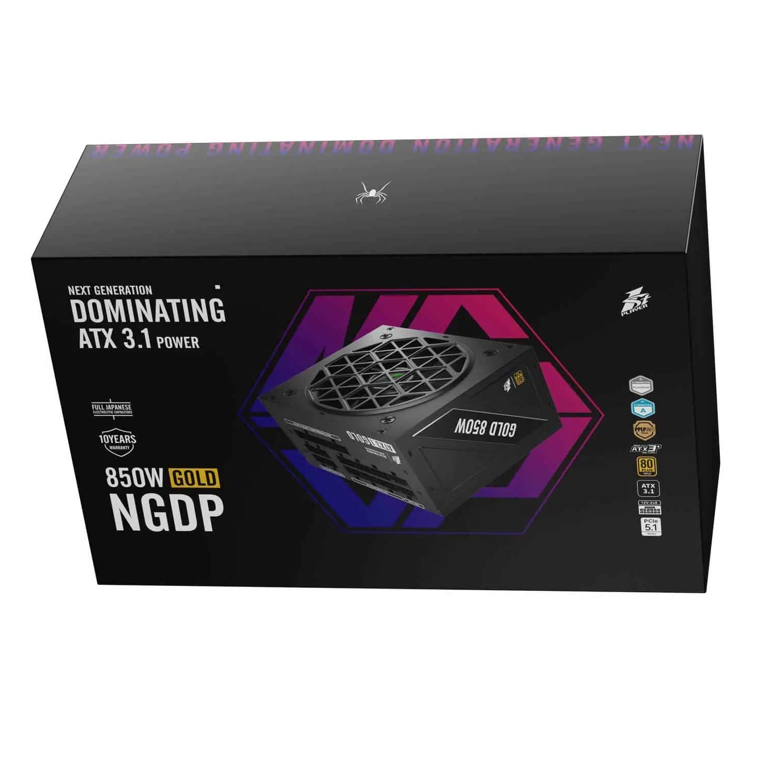 1stPlayer Netzteil NGDP 80 Plus Gold 850W Schwarz
