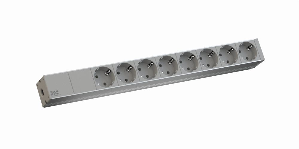 Bachmann 333.416 power distribution unit (PDU) 8 AC outlet(s) 1U Grey, Silver
