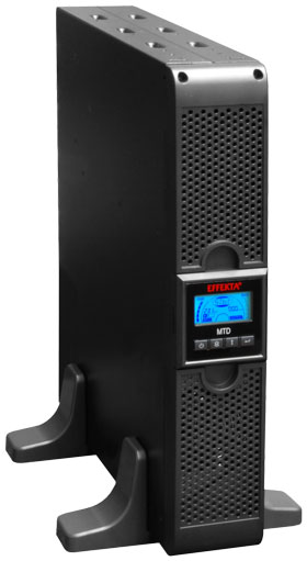 Effekta MTD RT Lineinter. USV,1000VA, 7min Bei Cos Phi 0,7 , MTD1000RT, USB RS232, Schwarz, Tower/19 "