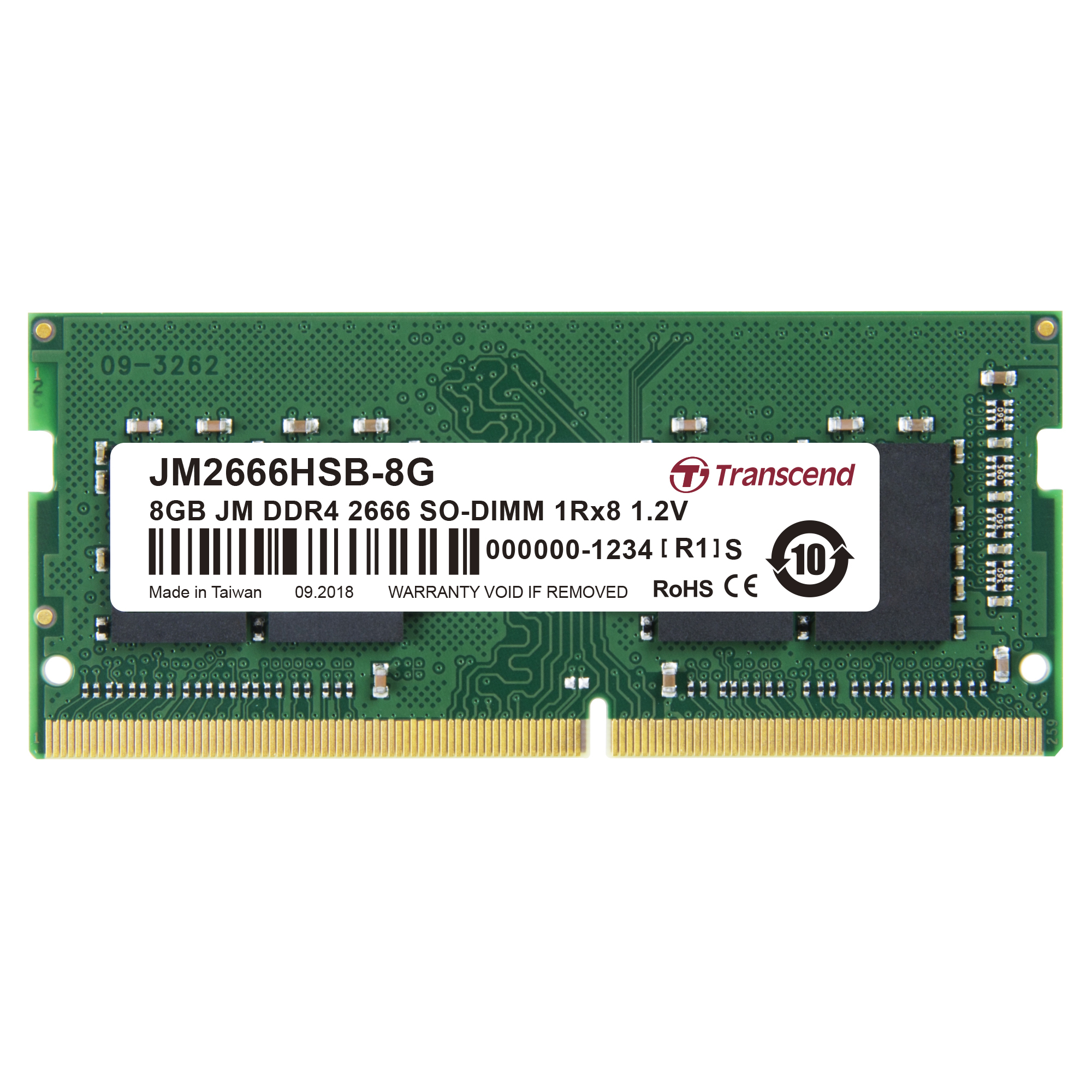 MEM So-DIMM2666 DDR4  8GB Transcend JetRam MEM So-DIMM2666 DDR4  8GB Transcend JetRam