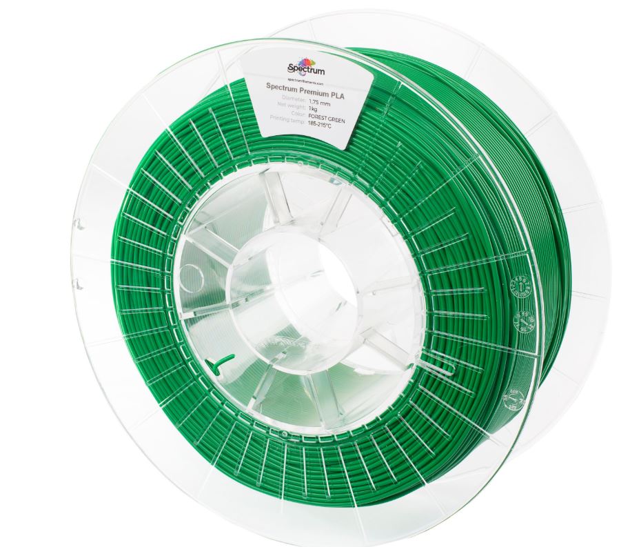 Spectrum 3D Filament / PLA Premium / 1,75mm / Forest Green / Grün / 1kg