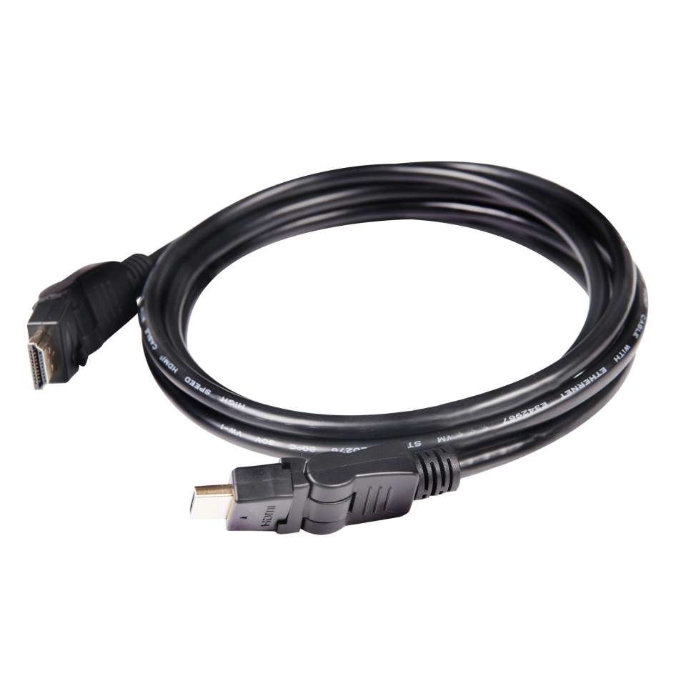 Kabel Video HDMI ST/ST   2,0m *Club3D* 4K60Hz drehbar